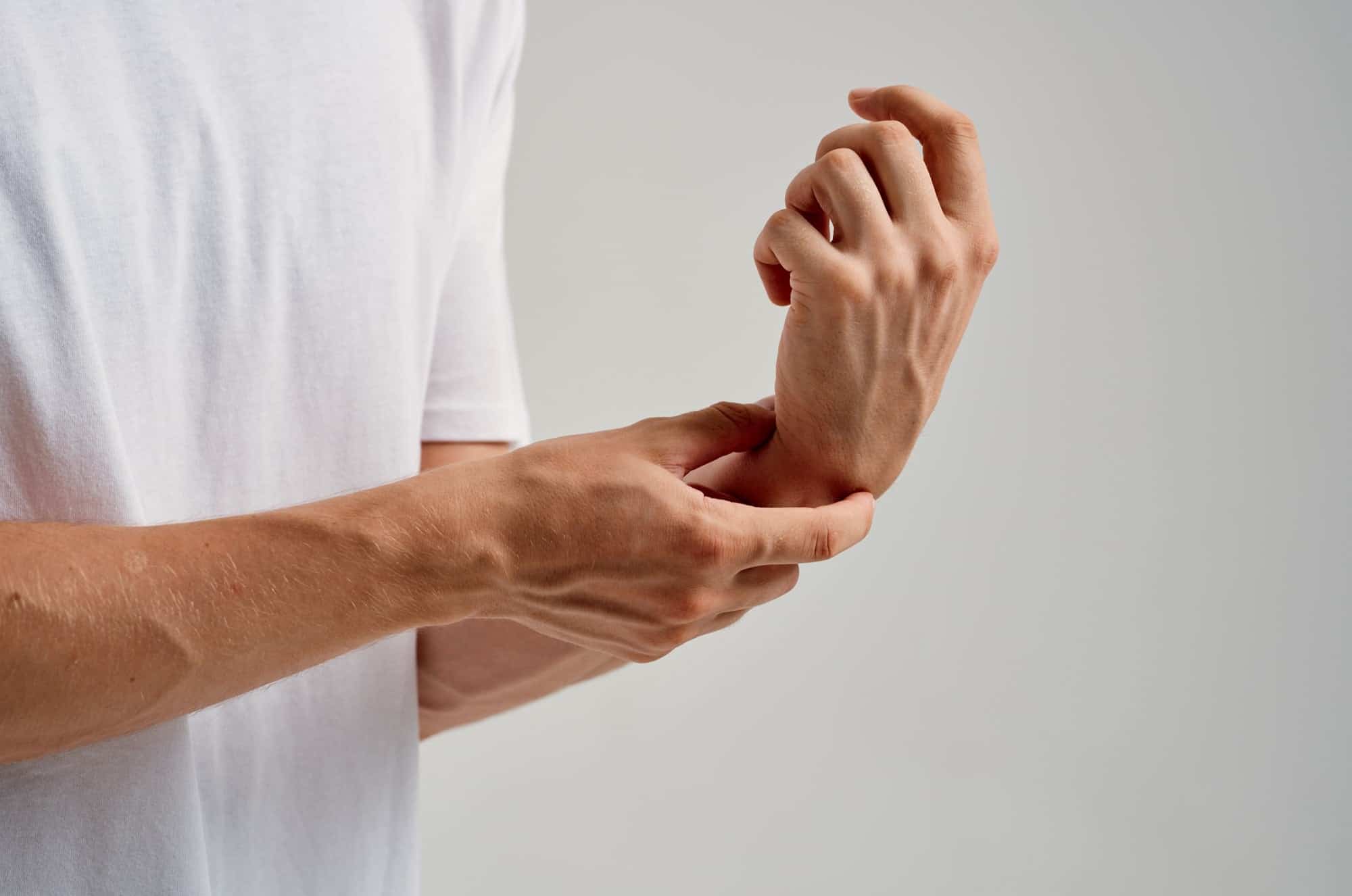 man with arm pain health problems injury medicine